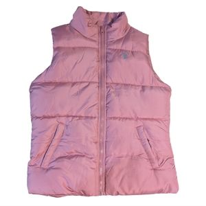 U.S. Polo Assn. Women's Pink Puffer Vest - Size Medium